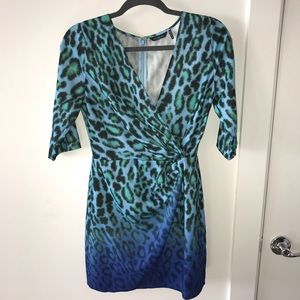 Guess by Marciano leopard print wrap dress